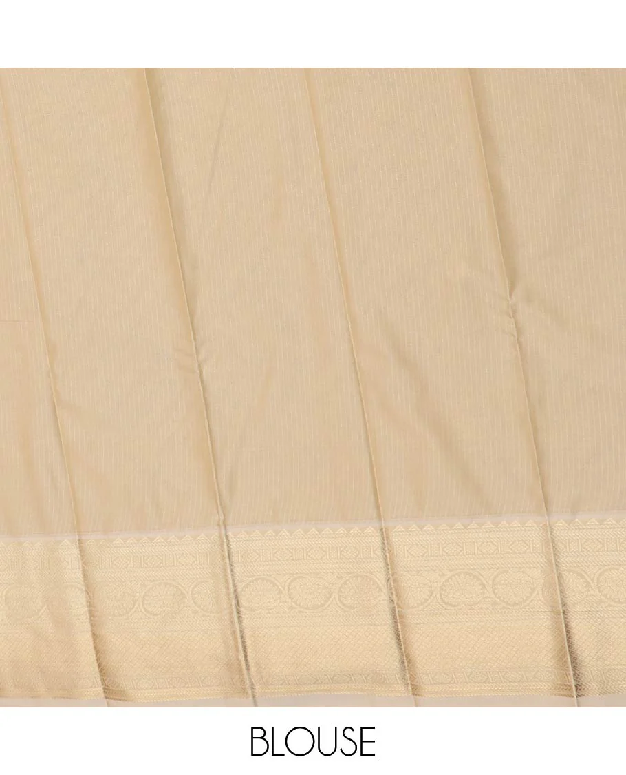 Black zari buttas gift saree, contrast traditional zari design border, and jaal pallu - Image 4