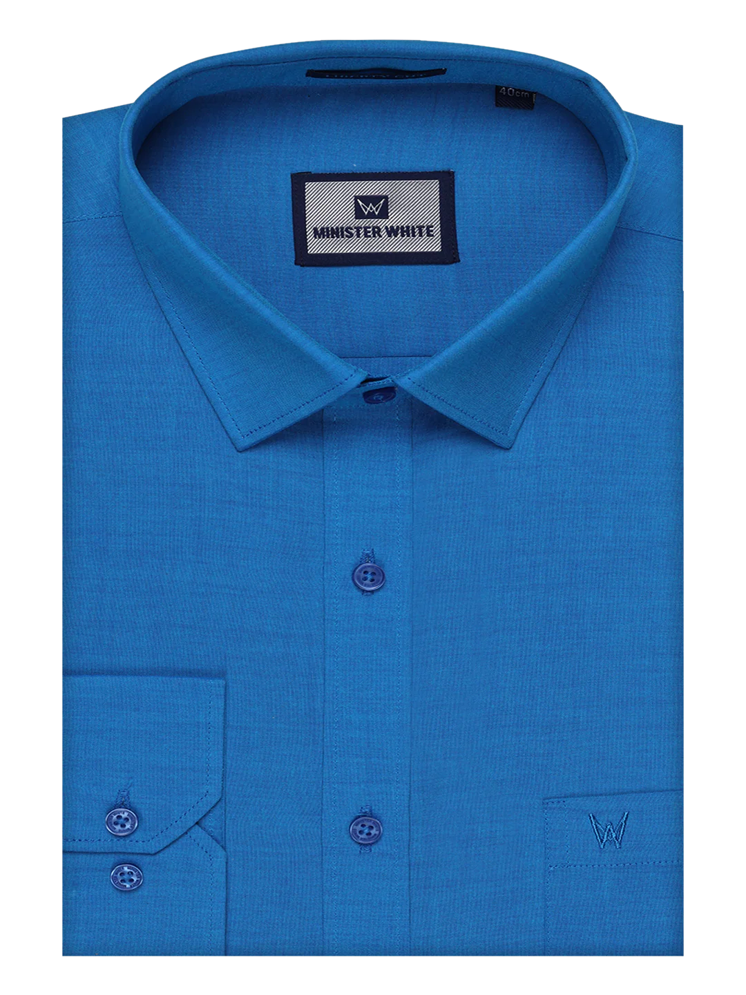 Mens Cotton Blue Shirt with Tissue Matching Border Dhoti Wedding Combo Kandala - Image 6