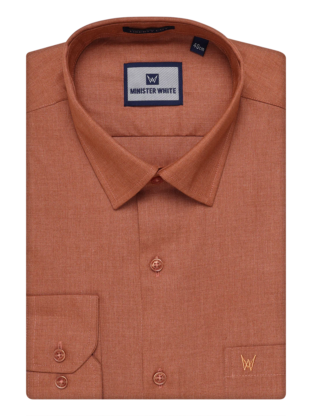 Mens Cotton Brown Shirt with Matching Border Flexi Dhoti Combo Casper Flexi - Image 8