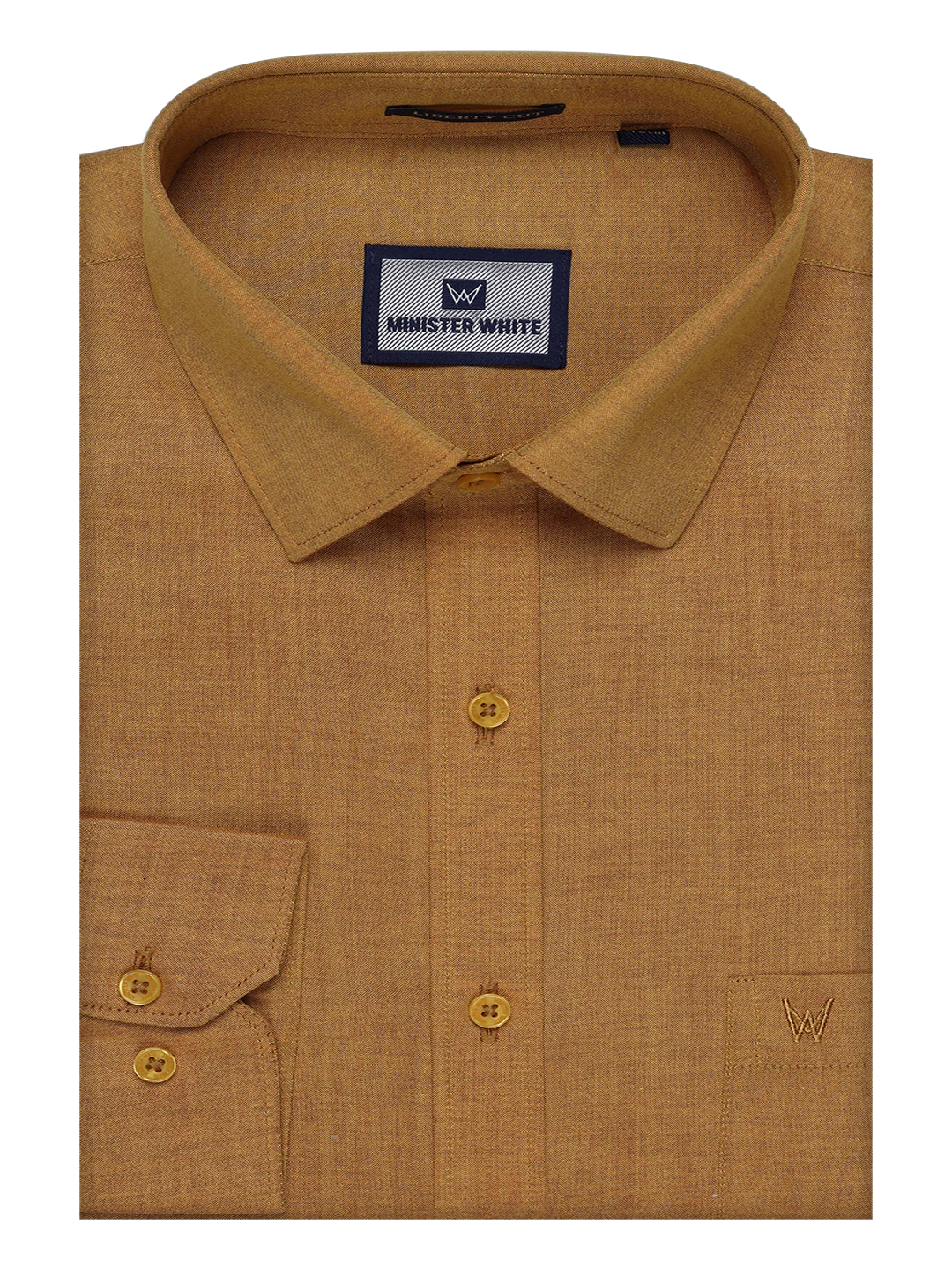 Mens Cotton Mustard Shirt with Tissue Matching Border Dhoti Wedding Combo Kandala - Image 7