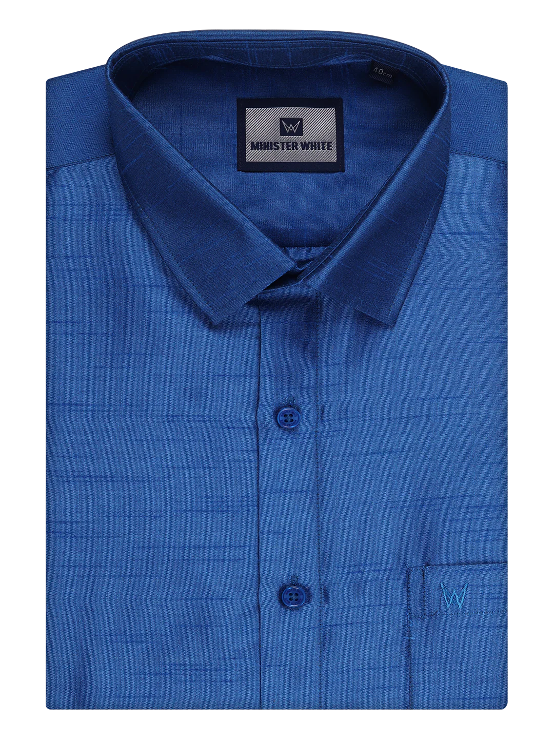 Mens Sky Blue Dupion Satin Color Shirt with Matching Border Flexi Dhoti Combo Gora Flexi - Image 8